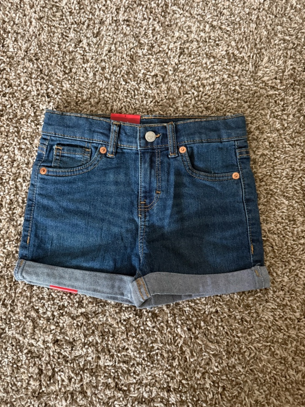 Levi’s Youth Denim Cuffed Shorts
